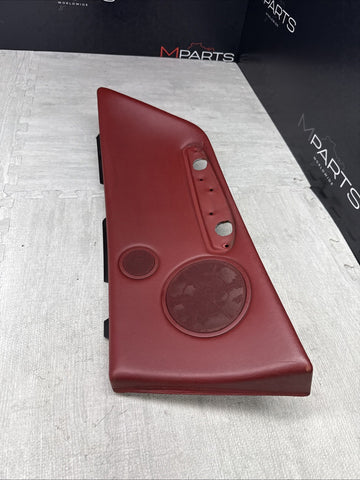 BMW 01-06 E46 M3 CONVERTIBLE RIGHT REAR QUARTER INTERIOR TRIM PANEL IMOLA RED