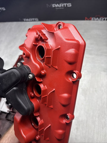 2008-2013 BMW E90 E92 E93 M3 S65 V8 Valve Covers Pair LH RH 7838268 7838267 Red