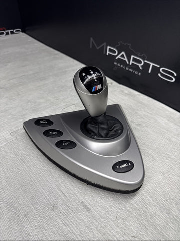 06-10 BMW E63 E64 M6 SMG Shift Knob Shifter Selector + Trim Cover w/ Buttons OEM