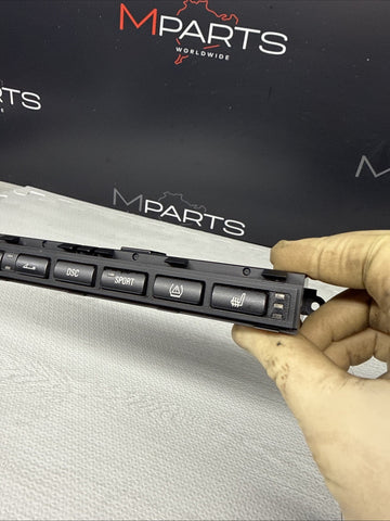 01-06 BMW E46 M3 Convertible Heated Seats Sport TPMS DSC Switch Buttons Tray OEM