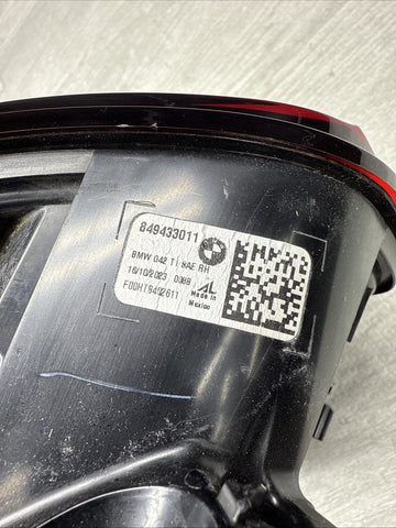 23-25 OEM BMW G22 G87 M2 M240 Rear Right Passenger Tail Light * Separating Lens*