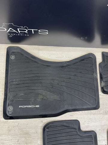 Genuine OEM Porsche 4 Piece All Weather Floor Mats for 2018-2023 Macan