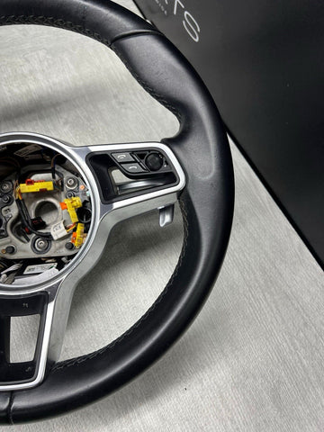 2015-2023 PORSCHE MACAN STEERING WHEEL W/ SHIFT PADDLES 30K MILES