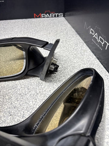 BMW E92 E93 M3 08-13 Side View Mirrors Matte Bezel Trims Jerez Black Covers