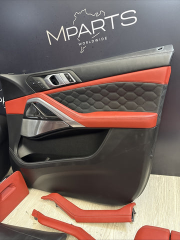 20-25 BMW G06 F96 X6M Original Sakhir Orange Interior Seats Complete