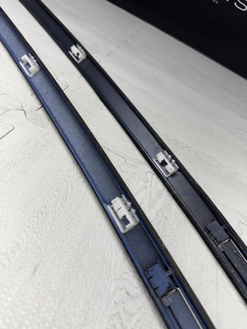 08-13 BMW E92 335 M3 Coupe Roof Rails Mouldings Pair 51138045379 Blue