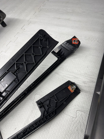 01-06 BMW E46 M3 Convertible Interior Armrests Trim Set Titan Shadow Grey