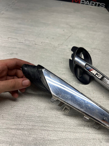 08-13 BMW E92 E93 M3 Front Fender Grilles Side Marker Light Chrome Trims OEM