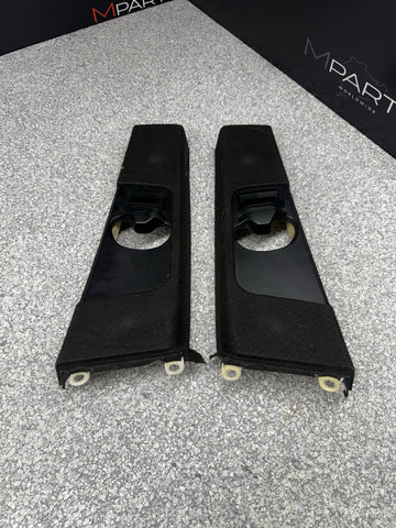 BMW E46 M3 Coupe B Pillars Trims Cover Black 330ci 325ci 328ci