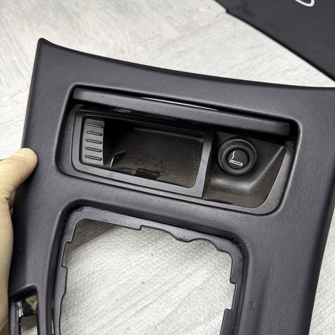 BMW E90 E92 M3 08-13 MANUAL CIC LEATHER CENTER CONSOLE TRIM OEM *Notes*