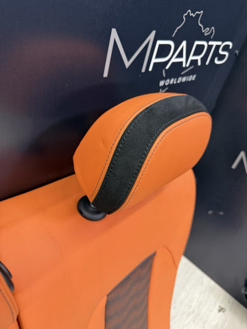 21-26 BMW G80 M3 Sedan Rear Seat Left Backrest Kyalami Orange Leather OEM