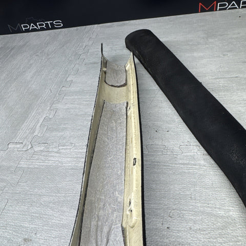 2001-2006 BMW M3 E46 Coupe Front Left Right A Pillar Trim Cover Black OEM *Notes