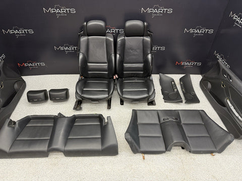 01-06 BMW E46 M3 Convertible Interior Heated Seats Nappa Black Set Complete