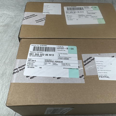 Porsche 991.1 GT3RS GT4 Door Pull Assemblies Left Right Straps Red