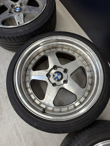 JNC Wheels 5x120 Rims JNC010 Silver Machined Face 18x9 18X10 ET30