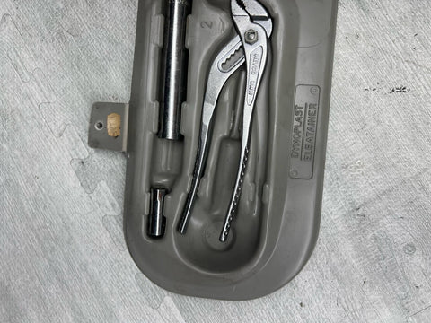 BMW E36 323 325 328 M3 Rear Trunk Emergency Spare Tire Tool Kit + Tools OEM