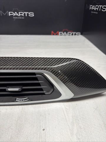 OEM 2020-2025 BMW X4M F98 G02 Carbon Fiber Trim Center Dash Air Vent Bezel