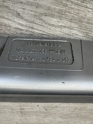 94-99 BMW E36 M3 RIGHT PASSENGER SIDE SKIRT ROCKER MOLDING ARCTIC SILVER