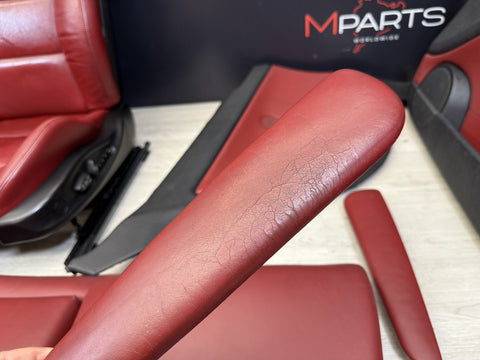 01-06 BMW E46 M3 Coupe Interior Heated Seats & Panels Imola Red