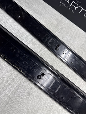 BMW E46 M3 CSL OEM Kick Scuff Plates Door Sills 8204114 8204113