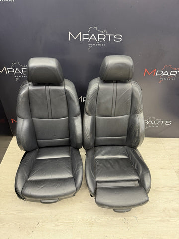 OEM BMW E92 M3 08-13 COUPE POWER FRONT SEATS BLACK NOVILLO LEATHER *NOTES*