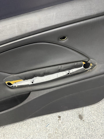 01-06 BMW E46 M3 FRONT PASSENGER RIGHT SIDE DOOR PANEL CARD BLACK OEM