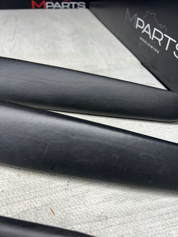 01-06 BMW E46 M3 Convertible Door Arm Rest Armrest Pads Black *2 Broken Tabs