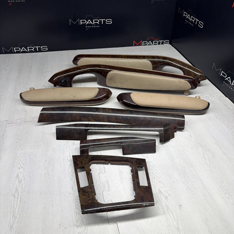 00-06 BMW E46 325ci 330ci 328ci Complete Wood Trim Set Coupe Armrests Center