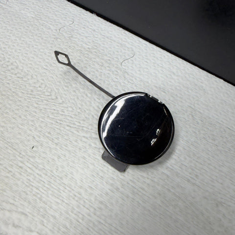 01-06 BMW E46 M3 Front Bumper Tow Hook Eye Cover OEM 2695250 Carbon Black