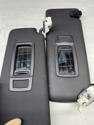 15-20 BMW F82 M4 Left & Right Interior Sun Visor Pair Black OEM