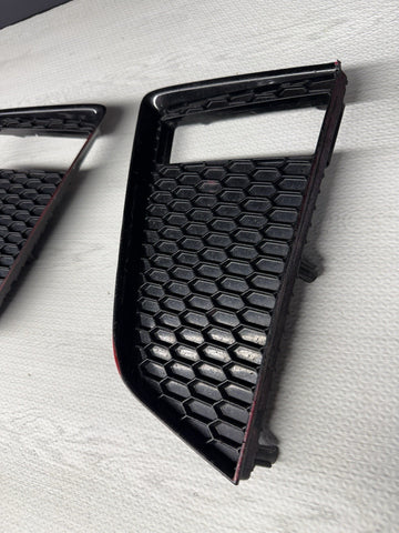 17-20 Nissan GTR Front Bumper Grills Grilles Vents Black