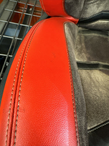 FERRARI F8 Tributo Front Seats Alcantara Grey / Red