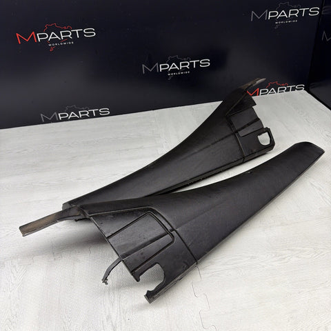 BMW 01-06 E46 325 330 M3 OEM Convertible Rear Top Lateral Trims Panels Black