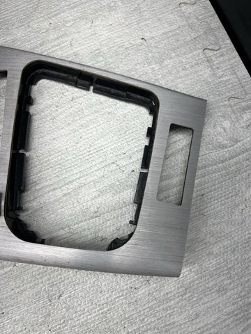 01-06 BMW E46 M3 Convertible Interior Center Shift Shifter Trim Brushed Aluminum