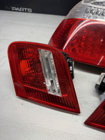 BMW E46 M3 01-06 Convertible LED Tail Lights Red Original Trunk Outers Inners