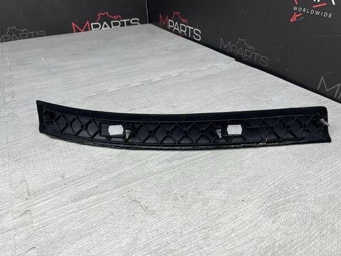 01-06 BMW E46 M3 Alcantara Black Center Dash Dashboard Trims 8196103 Set Of 3