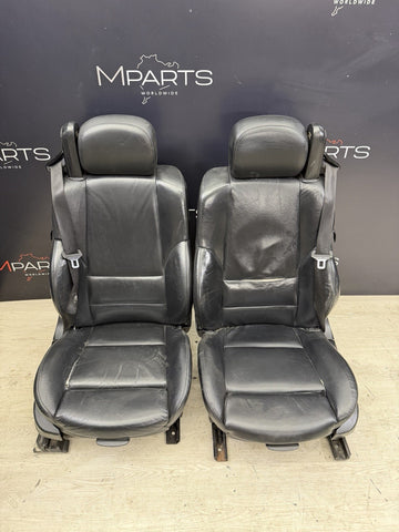 01-06 BMW E46 M3 Convertible Interior Front Non Heated Seats Black *Notes*