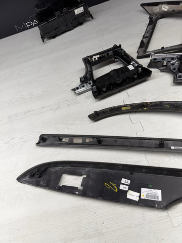 15-19 OEM BMW F12 LCI M6 Center Console Dash Vent Carbon FiberInterior Trim Set