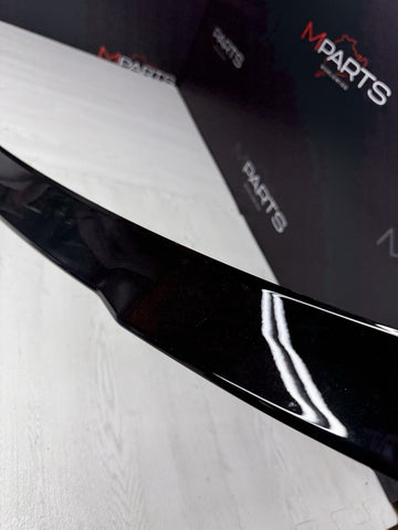 BMW G80 M3 Sedan Rear Trunk Lid Spoiler Lip Gloss Black 51628074906 2021 OEM