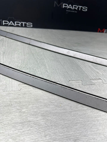 BMW E46 330CI M3 325CI Roof Rails Moldings Trims Titanium Silver Pair Coupe OEM