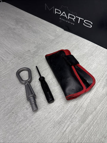 08-13 BMW E46 E90 E92 E93 M3 Emergency Trunk Tool Tools Kit Set + Pouch OEM