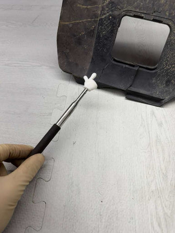 OEM BMW E46 M3 Front Left Splash Shield + Temp Sensors Guard *Cracked