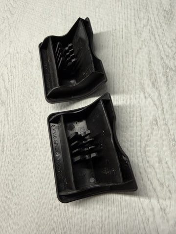 BMW E46 Rear Seat Belt Anchor Caps Covers Black OEM 99-06 323 325 328 330 M3