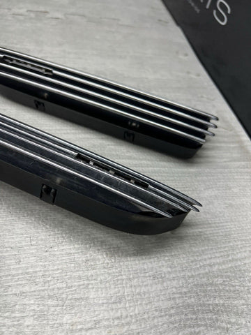 01-06 BMW E46 M3 Fender Vent Grilles Grills Trims Chrome OEM No Emblems
