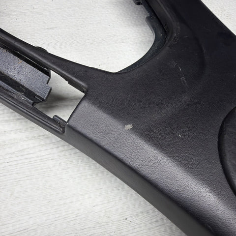 BMW E93 M3 08-13 Front Black Leather Manual Center Console Trim Assembly OEM
