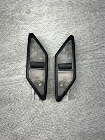 BMW OEM E36 M3 REAR INTERIOR BLACK C PILLAR LIGHTS READING LAMPS PAIR