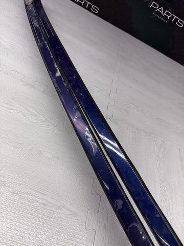 08-13 BMW E92 335 M3 Coupe Roof Rails Mouldings Pair 51138045379 Blue