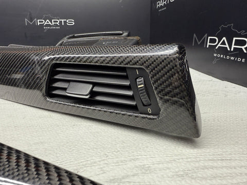 08-13 BMW E92 E93 M3 Interior Trim Set Dash Door Cards Gloss Carbon Fiber