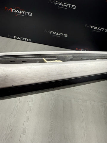 01-06 BMW E46 M3 Brushed Aluminum/Black Door Trim Armrest Right Front Passenger