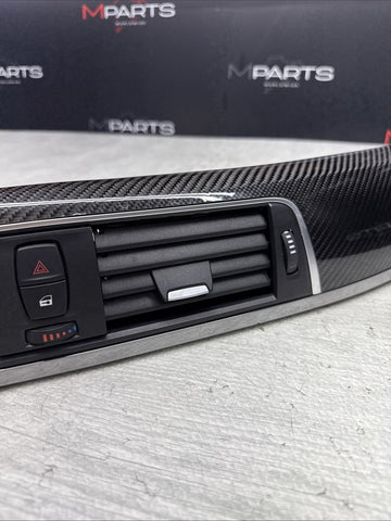 15-20 BMW F80 M3 F82 F83 M4 Carbon Fiber Interior Dash Dashboard Vent Trim OEM